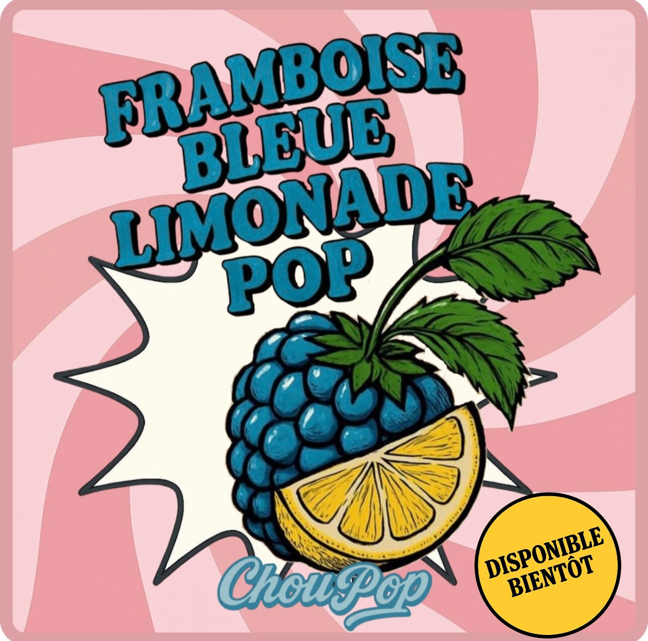 Framboise Bleue limonade Pop