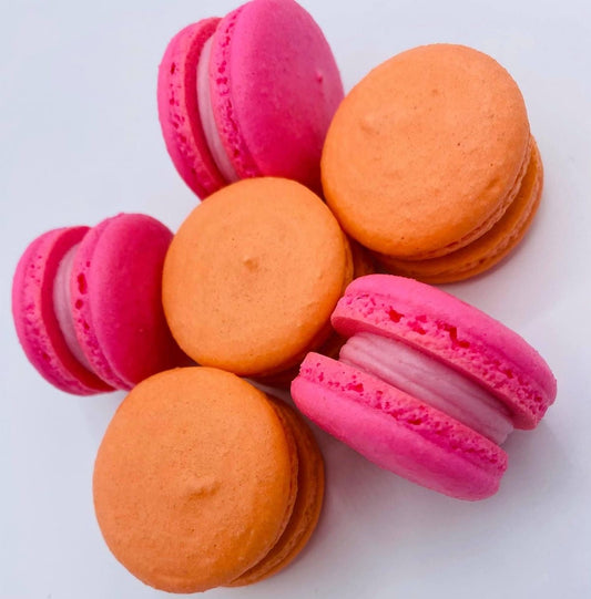 Exfoliant corporel sucré 🧁 Macaron pêche & framboise 🍑🩷🎀🧁