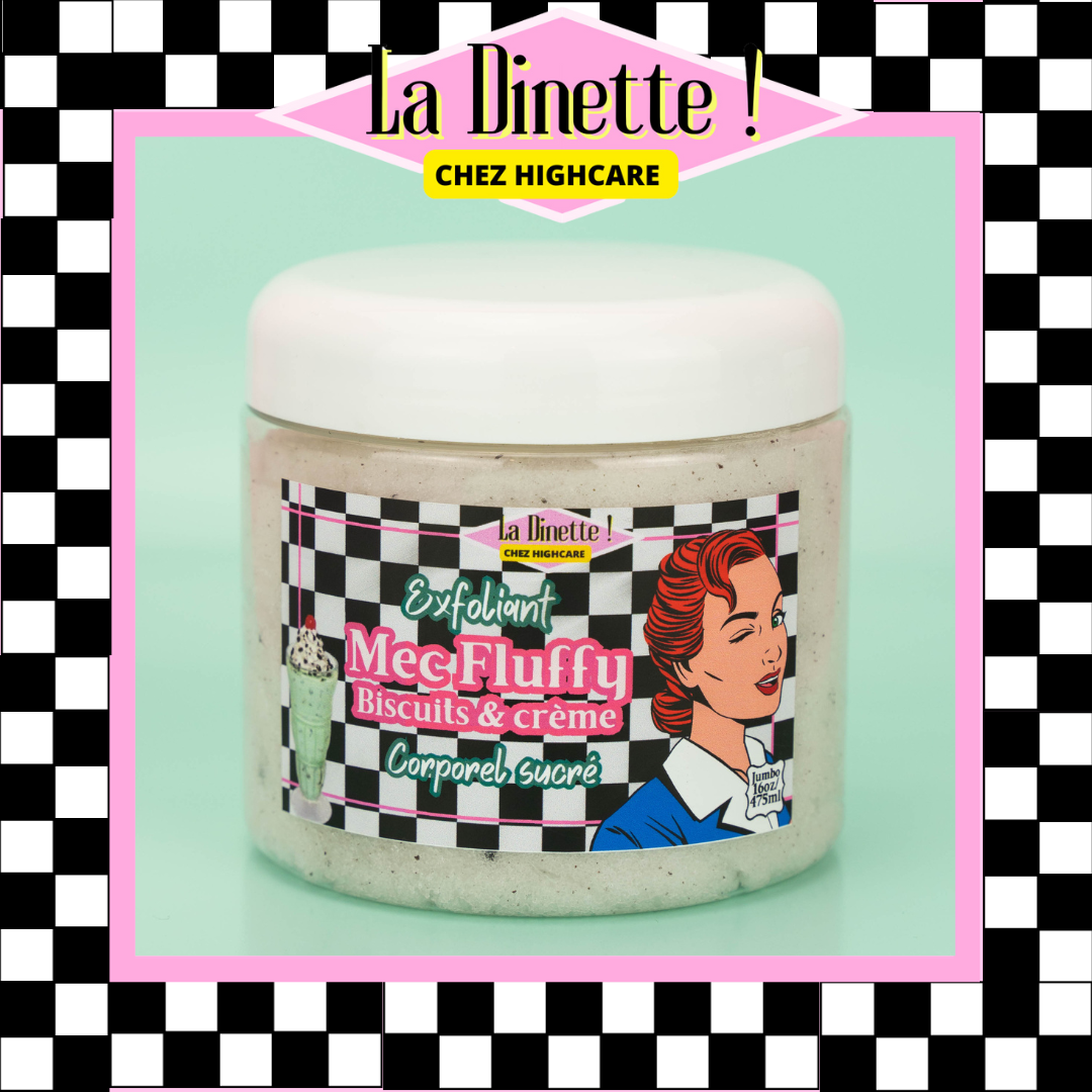 Exfoliant corporel sucré 🍪🍨🥄 Mec fluffy biscuits&crème