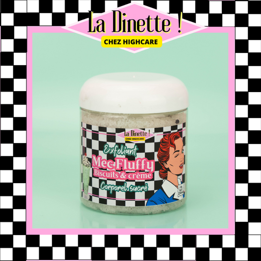 Exfoliant corporel sucré 🍪🍨🥄 Mec fluffy biscuits&crème
