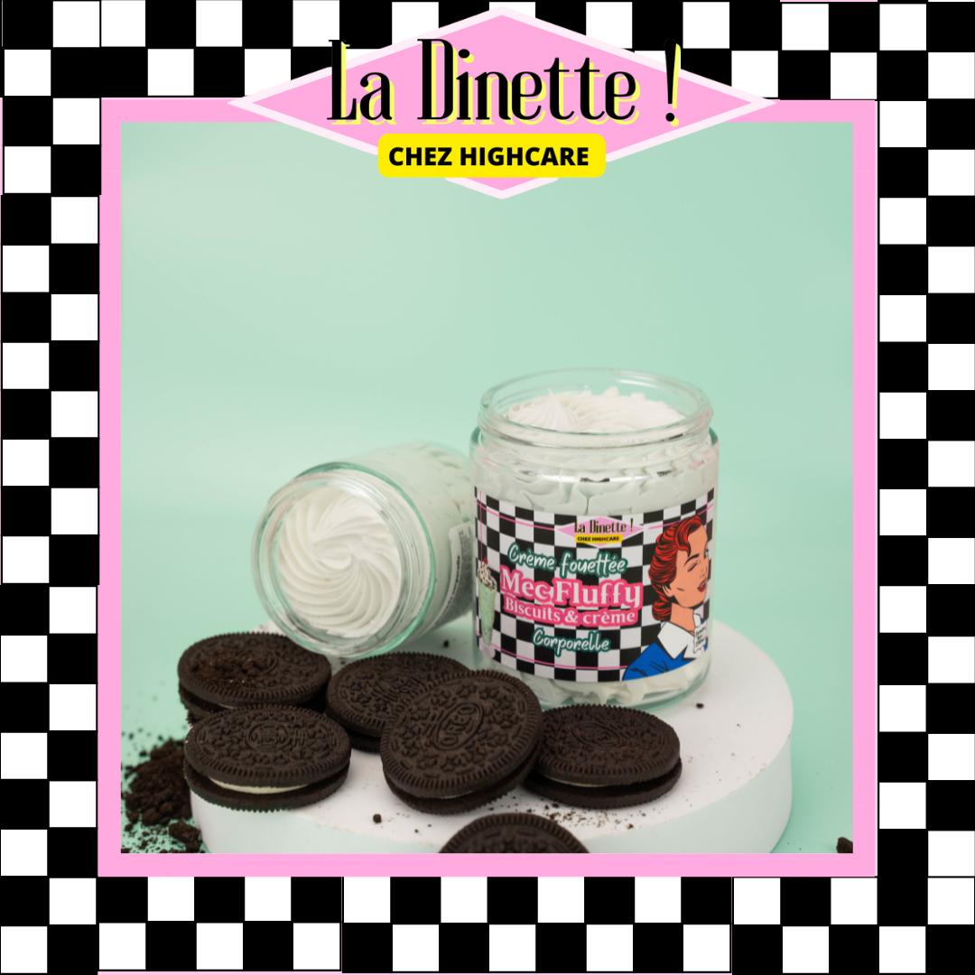 Crème fouettée corporelle 🥛🍪🍦 Mec fluffy biscuits&crème
